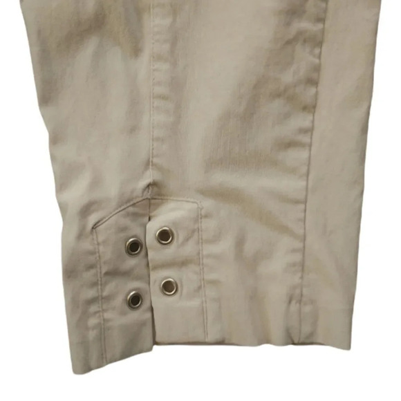 Lanalee  Beige Stretch Capris 16 - Picture 4 of 5